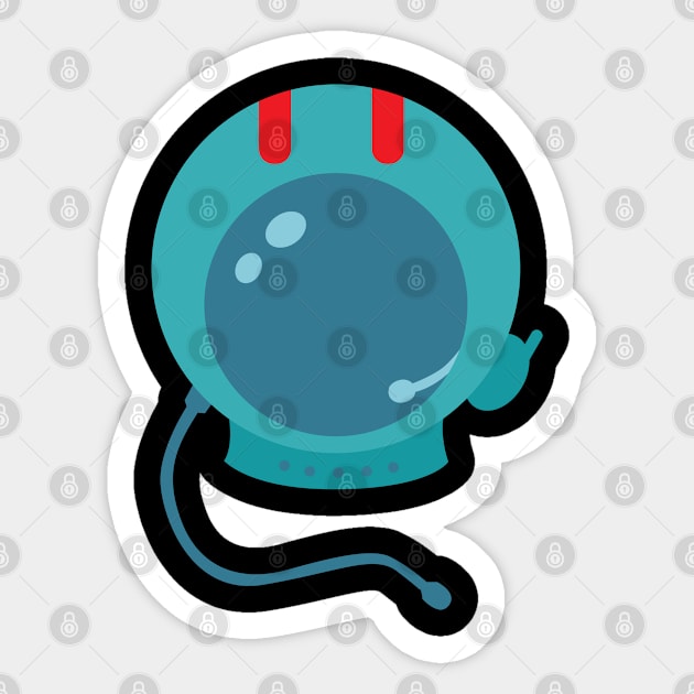 Astronaut Space Helmet Sticker by holidaystore